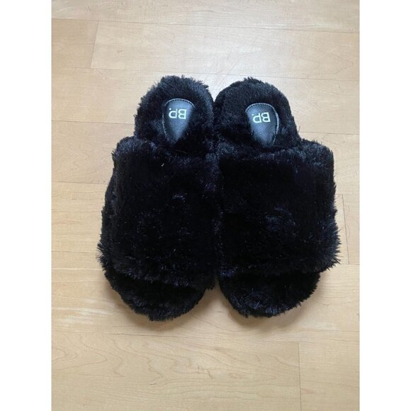 BP Slippers  "Fawn" adjustable Nordstrom black Womens Size Medium (7-8) - Picture 2 of 6